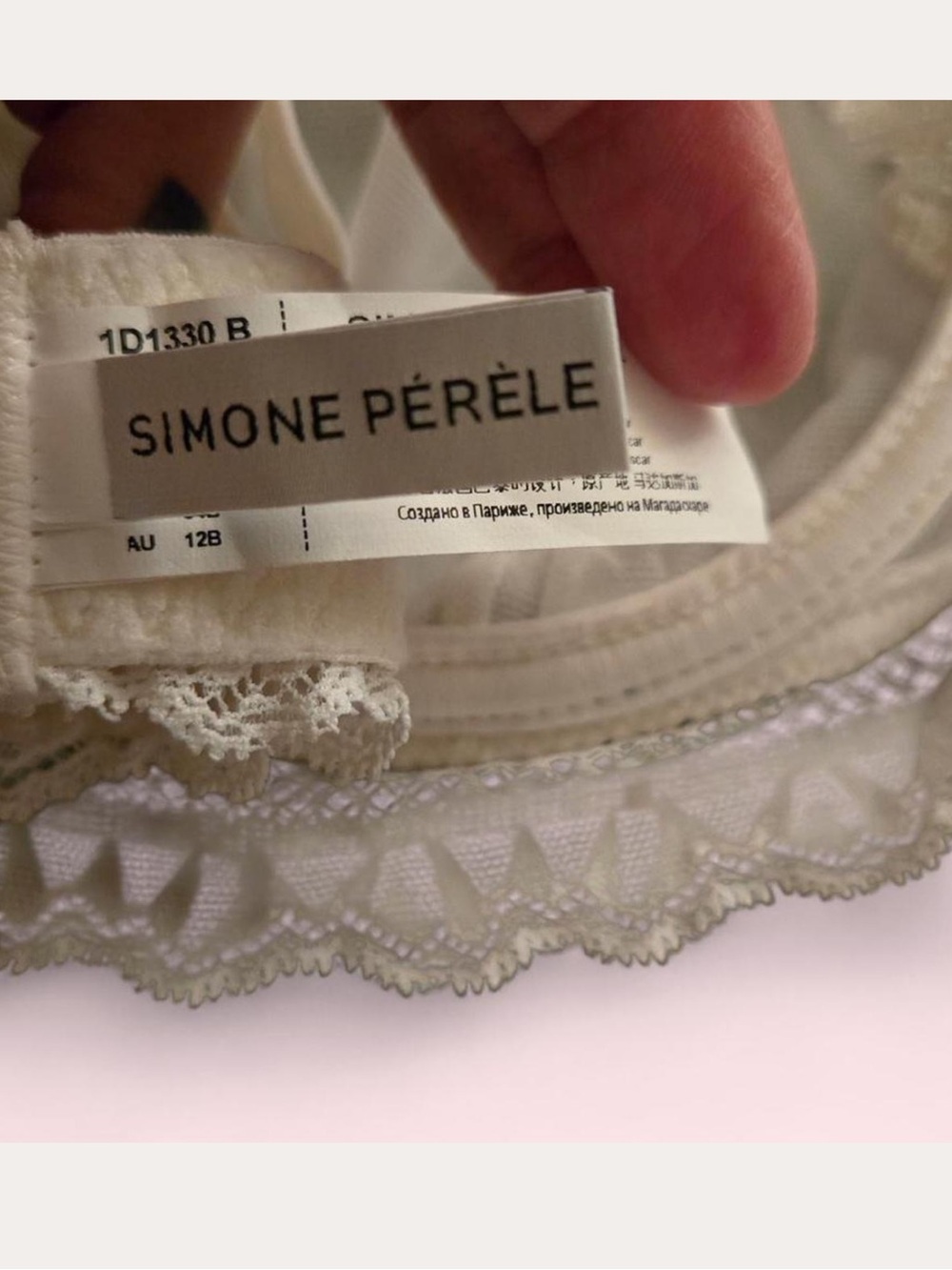 Simone Perele Cream Lace Underwire Bra